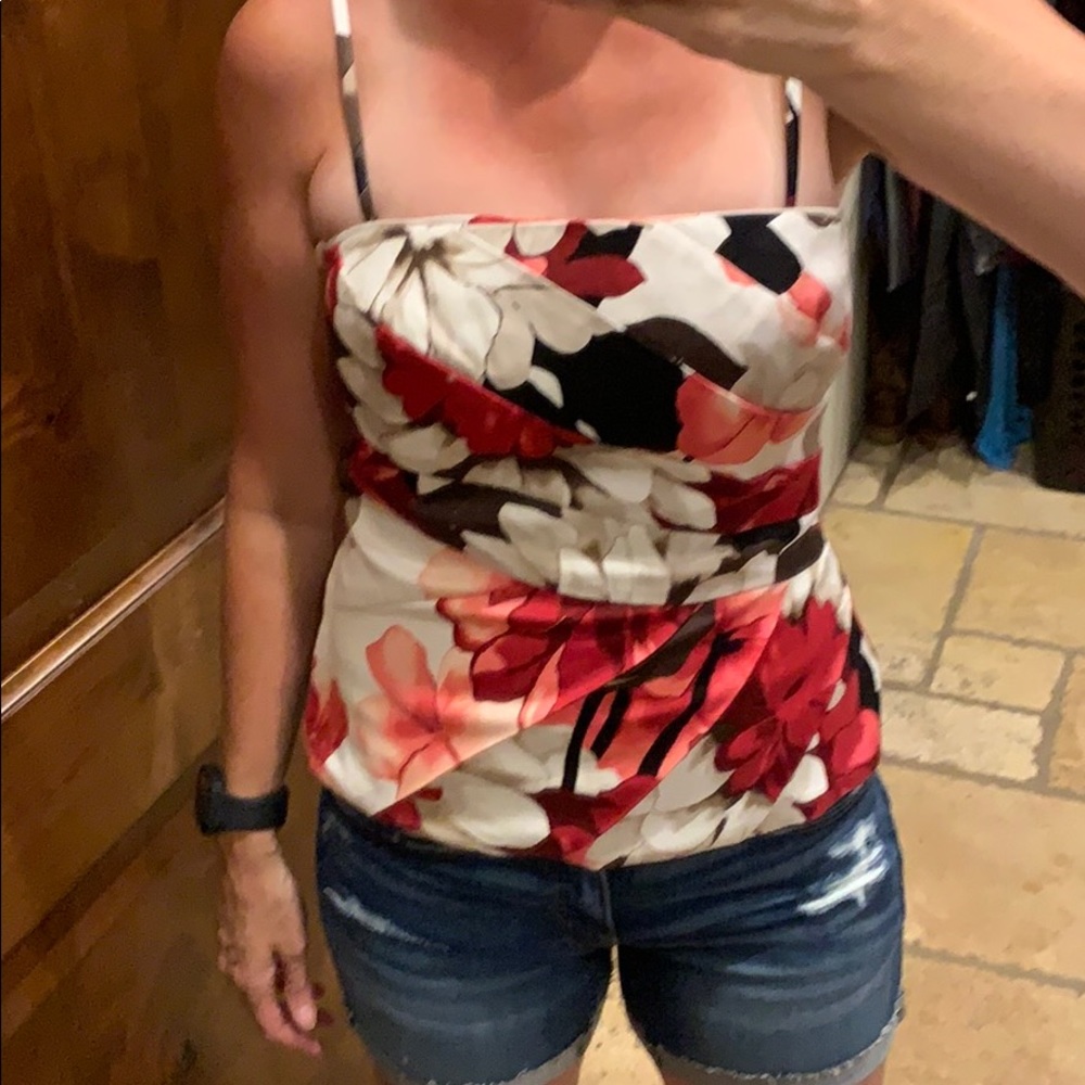 WHBM Flowered Top